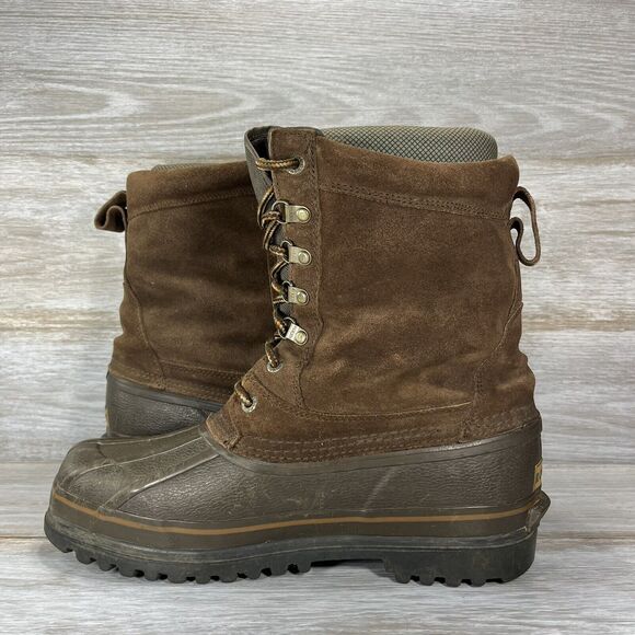 Rocky Men’s Thinsulate 200 Grams Brown Leather Winter Boots Size 10 - Picture 5 of 9